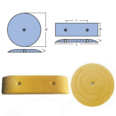 Piastra di massa porosa Seaground, per le interferenze barca da 150 x 50 mm